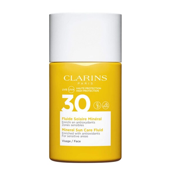 Fluido Solare Minerale Viso UVA/UVB 30 - Protezione Solare, CLARINS