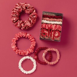 scrunchies assortiti in pura seta - 5 scrunchies