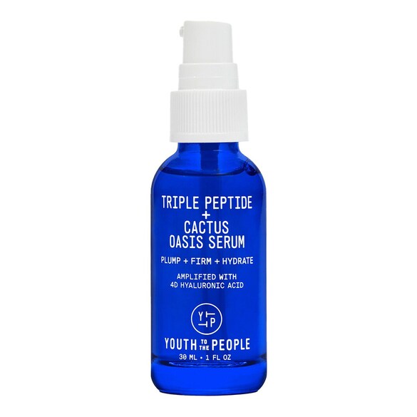 Triple Peptide + Cactus Oasis Serum - Siero viso e collo idratante, YOUTH TO THE PEOPLE