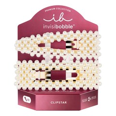 CLIPSTAR PREMIUM Just Pearlfect - Mollette Per Capelli, INVISIBOBBLE