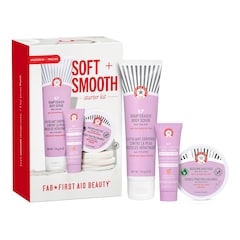 Soft + Smooth Starter Kit - Kit pelle morbida e levigata, FIRST AID BEAUTY