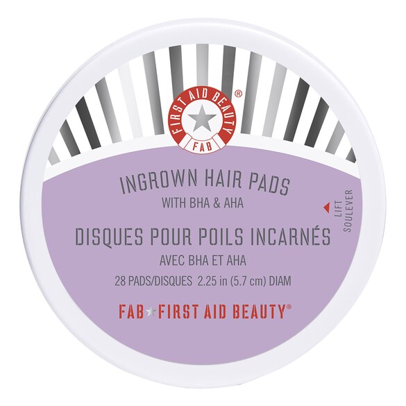 Ingrown Hair Pads - Dischetti per peli incarniti con AHA+ BHA, FIRST AID BEAUTY