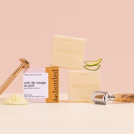 Crema per rasatura - Trattamento solido per il viso con aloe vera e karité