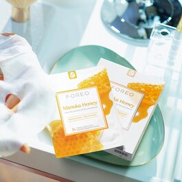 Manuka Honey - Maschera in tessuto nutriente al miele per trattamento anti-age
