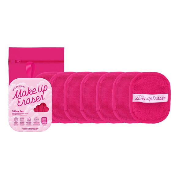 Original Pink 7-Day Set - Set di salviettine struccanti riutilizzabili, MAKE UP ERASER
