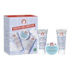 Kit routine per pelli sensibili - Deterge, esfolia e idrata, FIRST AID BEAUTY