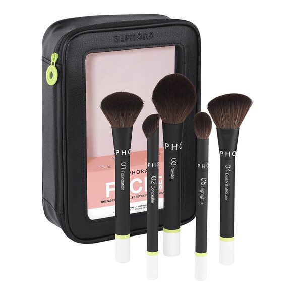 Set di pennelli viso - Applicazione intuitiva, finish impeccabile, SEPHORA COLLECTION
