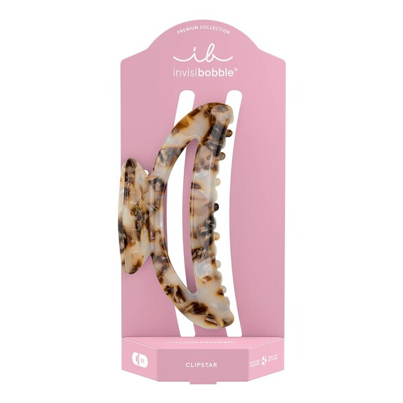 CLIPSTAR PREMIUM Marble On - Molletta Per Capelli, INVISIBOBBLE