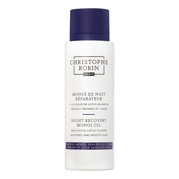 Monoi notte riparatore al fiore di loto bianco - Olio per capelli, CHRISTOPHE ROBIN