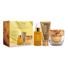 Turmeric Brightening Trio - Cofanetto di trattamenti per il viso, KORA ORGANICS
