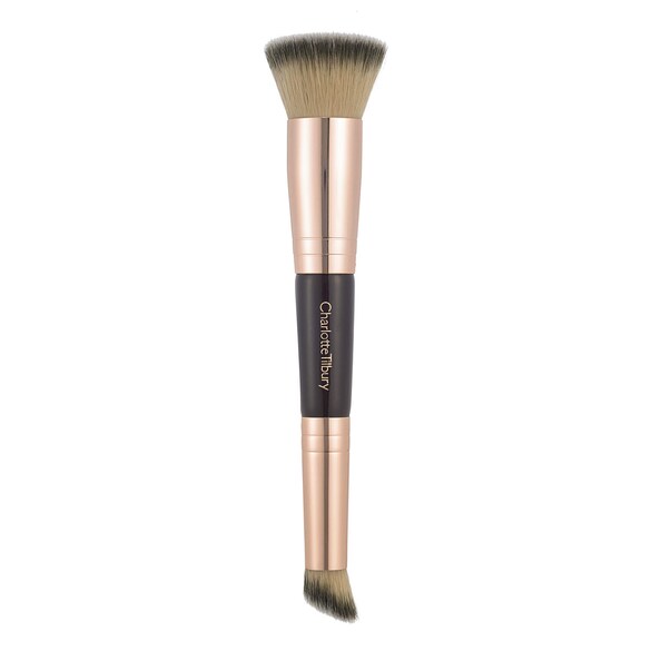 Hollywood Complexion Brush - Pennello per il trucco con doppia punta, CHARLOTTE TILBURY