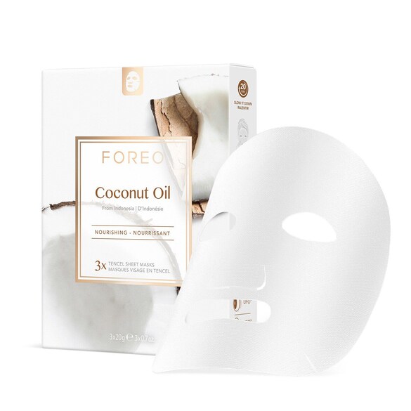 Coconut Oil - Maschera viso in tessuto nutriente e idratante attivabile da UFO, FOREO