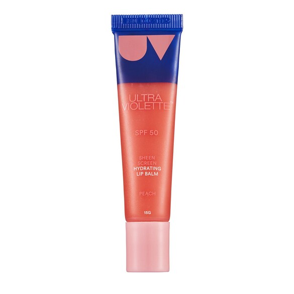 Sheen Screen Peach SPF50 - Balsamo idratante per labbra con protezione solare, ULTRA VIOLETTE
