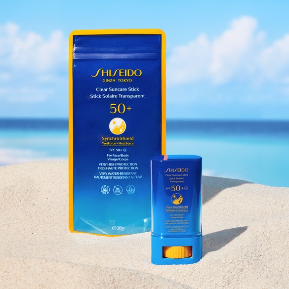 SUNCARE [CLEAR SUNCARE STICK SPF 50+ + UV Protective Compact Foundation SPF30] di SHISEIDO ≡ SEPHORA