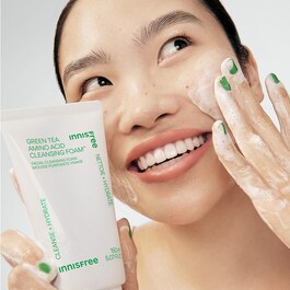 Schiuma detergente viso al tè verde e agli amminoacidi - Detergente viso