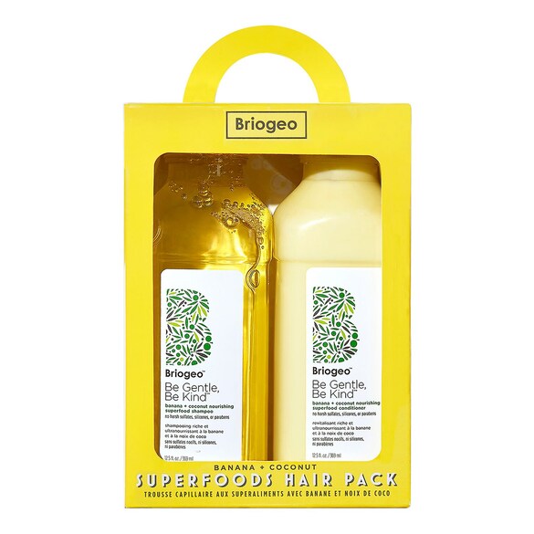 Superfoods - Set per capelli alla banana e cocco per capelli secchi, BRIOGEO