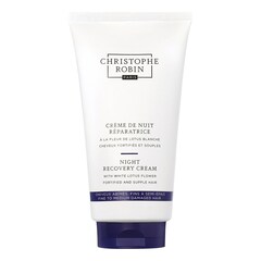 Crema notte riparatrice ai fiori di loto bianco - Crema per capelli, CHRISTOPHE ROBIN
