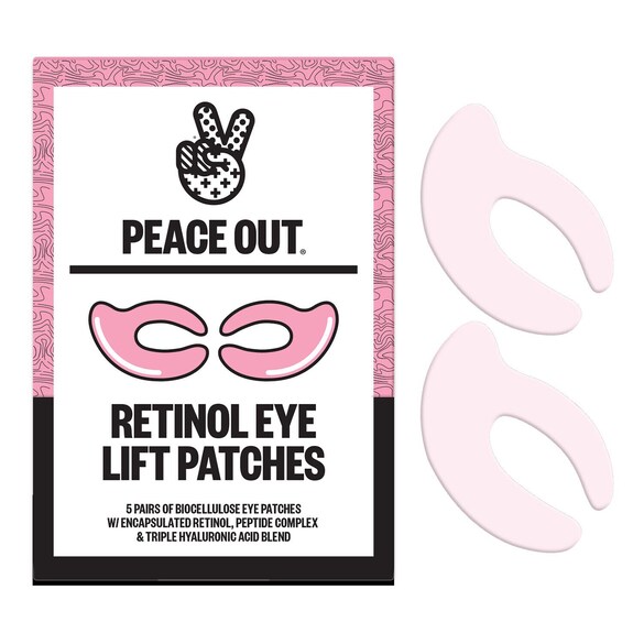 Retinol Eye Lift Patches - Patch per occhi in biocellulosa, PEACE OUT SKINCARE
