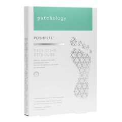 PoshPeel Pedicure - Maschera in tessuto per i piedi Formato Viaggio, PATCHOLOGY