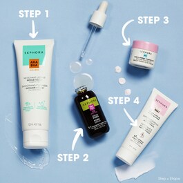 Detergente levigante esfoliante AHA+BHA - Gel detergente viso e collo
