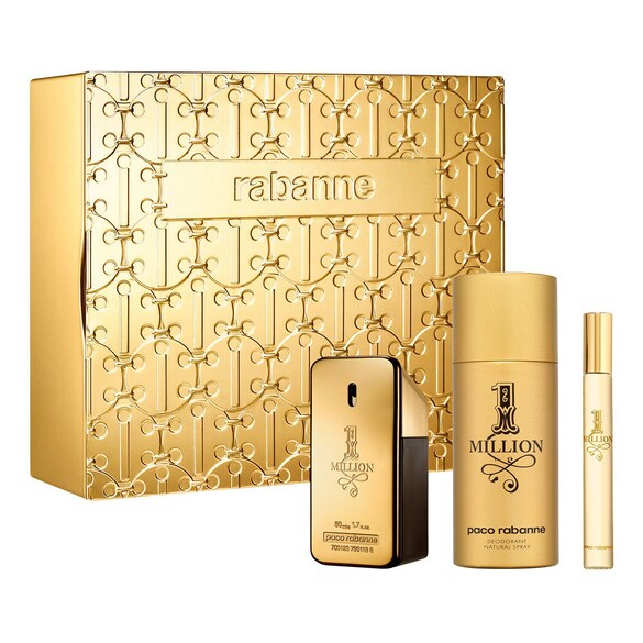 Rabanne Cofanetto 1 Million - Eau de Toilette, Deodorant Spray e Travel Spray, PACO RABANNE