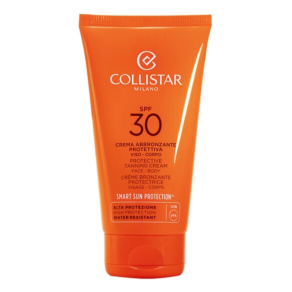 Crema Abbronzante Protezione Ultra Viso e Corpo Water Resistant, COLLISTAR