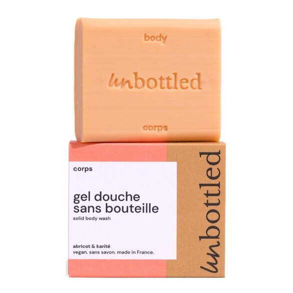 Gel doccia albicocca e karité - Sapone Corpo Formato Viaggio, UNBOTTLED
