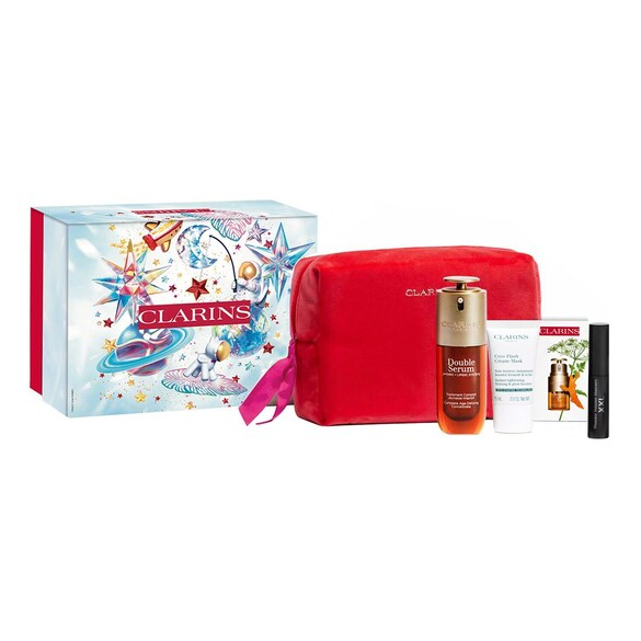 Rituale Double Serum - Trattamento anti-età globale e sguardo sublimato, CLARINS