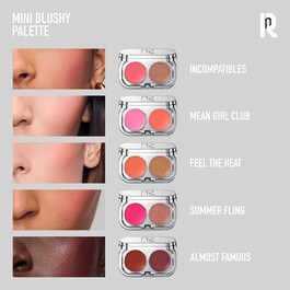 Mini Blushy Palette - Balsamo per la Pelle, Blush Colorato per Labbra e Guance 