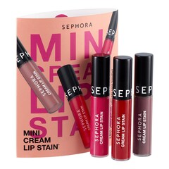 Mini Cream Lip Stain - Kit di 3 mini rossetti vellutati no-trasfer, SEPHORA COLLECTION