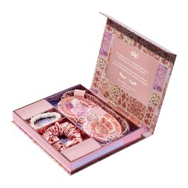 Set pigiama party Boteh - Set di mascherina e scrunchies in pura seta