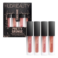 Pretty Grunge Liquid Matte Lip Quad - Cofanetto di rossetti liquidi, HUDA BEAUTY