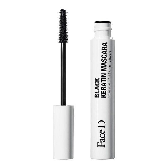 BLACK KERATIN MASCARA _ Instant lift and thick - Mascara , FACE D