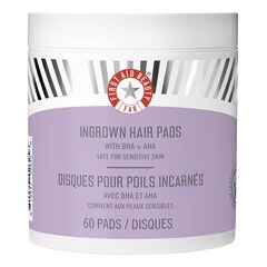 Ingrown Hair Pads - Dischetti compostabili per peli incarniti (60 pz), FIRST AID BEAUTY