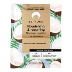 Maschera per capelli - Trattamento notturno in crema + cuffia, SEPHORA COLLECTION