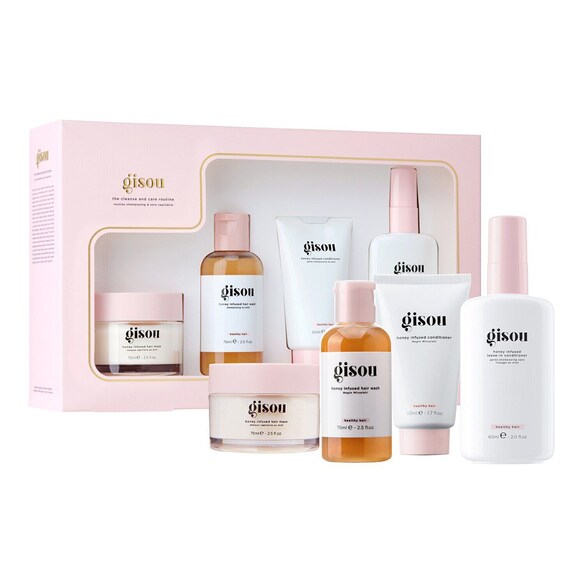 The Cleanse & Care Routine Set - Cofanetto di trattamenti per capelli, GISOU