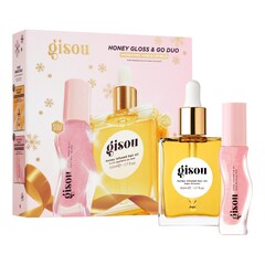 Honey Gloss & Go Duo - Set di olio per capelli e olio per labbra, GISOU