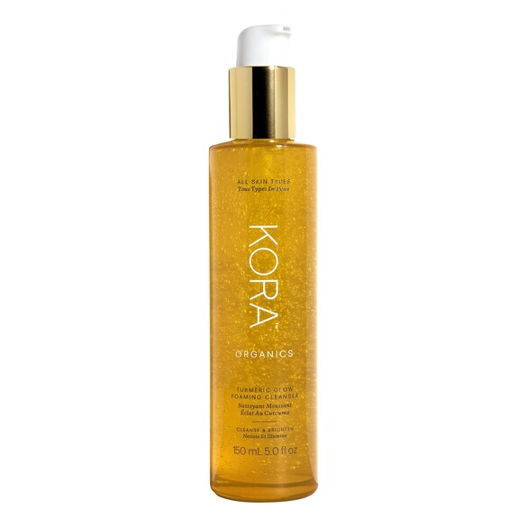 Turmeric Glow Foaming Cleanser - Detergente schiumoso in gel, KORA ORGANICS