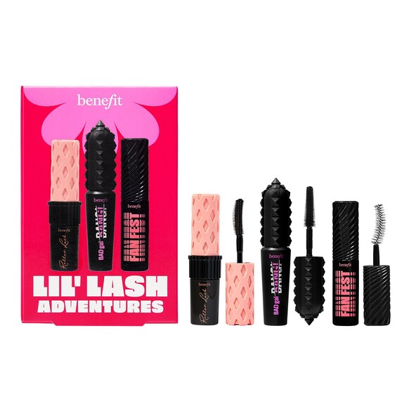 Lil’Lash Adventures kit - Minis BADgal BANG!, Roller Lash & Fan Fest Mascara , BENEFIT COSMETICS