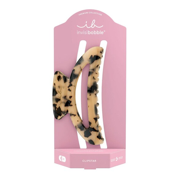CLIPSTAR PREMIUM Leo Locks - Pinza per capelli, INVISIBOBBLE