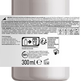 Silver Shampoo per capelli grigi e bianchi, neutralizza i riflessi gialli