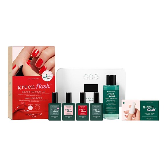 Green Flash - Kit Pro Hortencia & Poppy Red, MANUCURIST