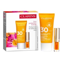 Protection & radiance duo - Pelle protetta, labbra nutrite e sublimate, CLARINS