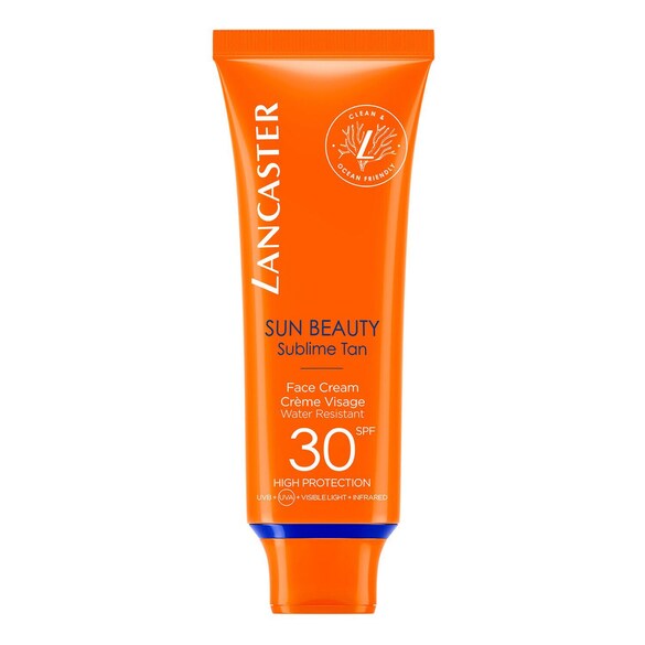 SUN BEAUTY FACE CREAM SPF 30 - Crema solare per il viso, LANCASTER