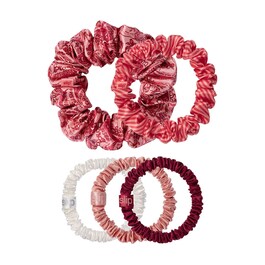 scrunchies assortiti in pura seta - 5 scrunchies