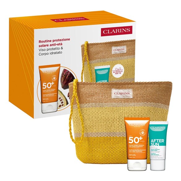 Routine protezione solare anti-età - Cofanetto solare viso & corpo, CLARINS