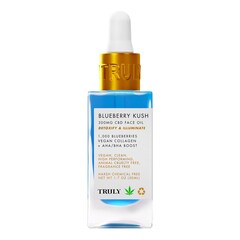 Blueberry Kush CBD Face Oil - Olio Viso illuminante e detox Formato Viaggio, TRULY