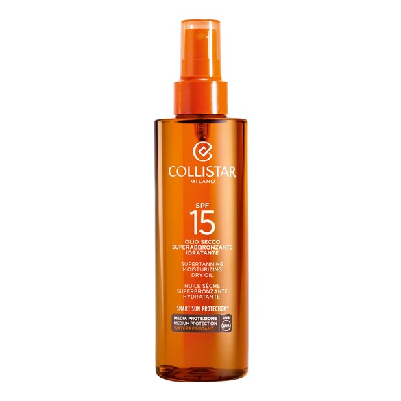 Olio Secco Superabbronzante Idratante Media 15, COLLISTAR