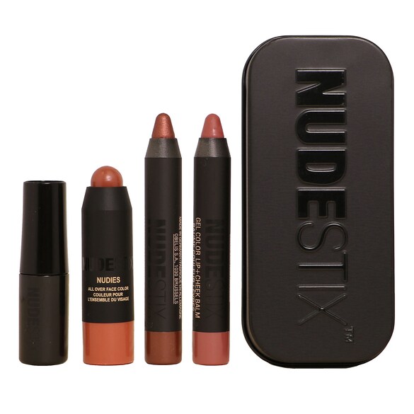 Sunkissed Nudes Mini - Cofanetto Makeup Viso Formato Viaggio, NUDESTIX