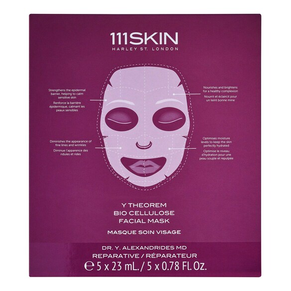 Maschera Viso Bio Cellulose Y Theorem - Cofanetto Trattamento Viso, 111SKIN